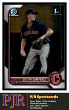 2022 Bowman Draft Chrome #BDC-113 Justin Campbell Cleveland Guardians