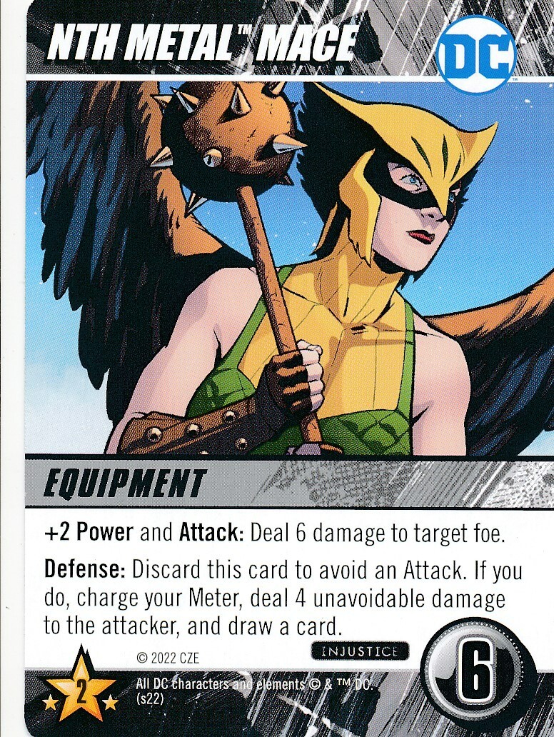 NTH METAL MACE DC Comics Deck Building Game card INJUSTICE HAWKGIRL eBay