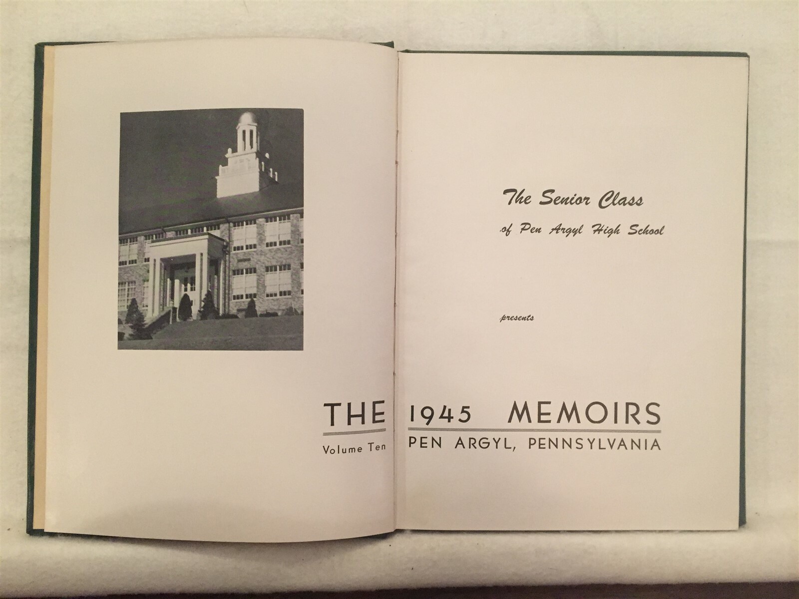 1945 Pen Argyl PA High School Yearbook Free Shipping Annual eBay