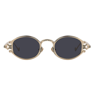 NEW Steampunk Polarized Sunglasses Vintage Oval Metal Carved Frame