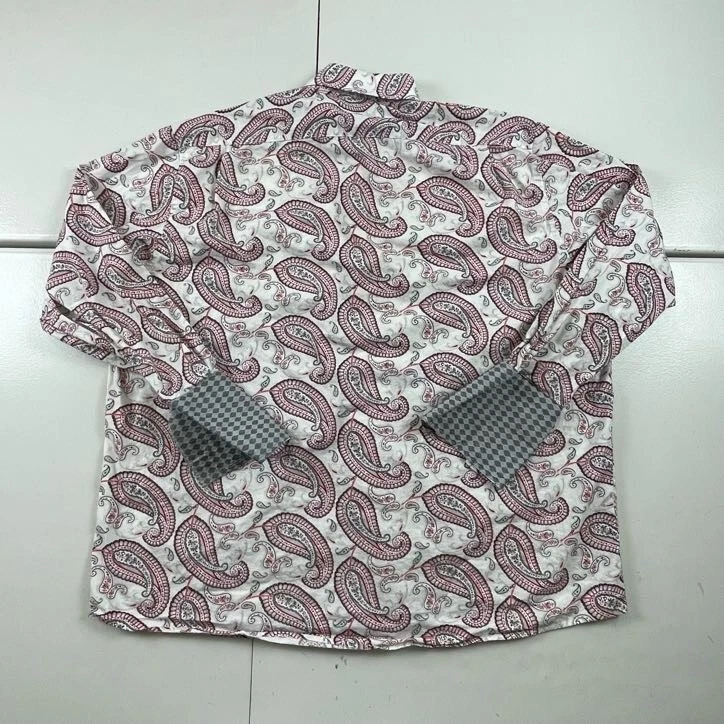Camisa Steven Land Para Hombre 2XLT Blanca Calce Clásico Abotonada Manga Larga Puño Francés Foto 2 de 4
