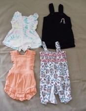 NEWBORN Baby Girl Lot Spring/Summer Mixed Brands 4 PCE
