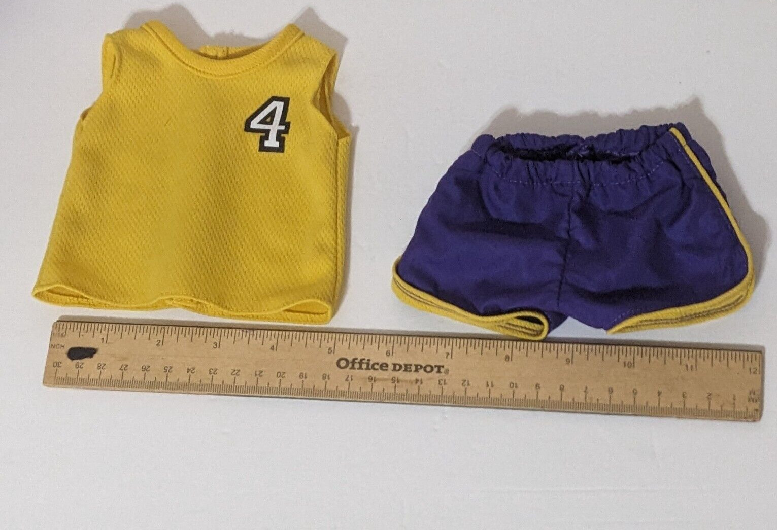 Our Generation Yellow Blue Soccer Sport Jersey For 18" American Girl Doll Battat