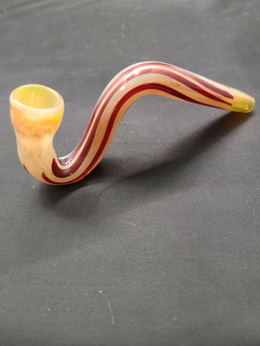 4.5" SMOKING TOBACCO HITTER ART HAND SHERLOCK PIPA USA TOBACCO HEAVY BLOWN GLASS - Picture 7 of 12