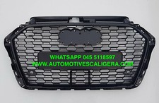 GRIGLIA CALANDRA MASCHERINA NERA AUDI A3 8V 16-20 SLINE SPORTBACK S3 RS3 LOOK