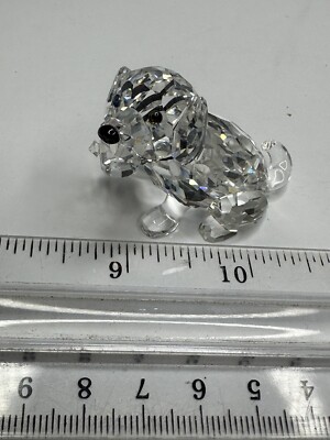 Swarovski Crystal St. Bernard Dog 7619 000 006 Mini Figurine