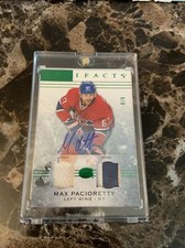 2014/15 ARTIFACTS MAX PACIORETTY 8/8 JERSEY/PATCH/AUTO MONTREAL CANADIANS.