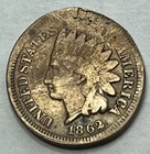 1862 United States Copper-Nickel Indian Cent Very Good Details