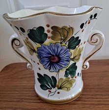 FTD Flower Vase Hand Painted in Portugal, 5 1/2 inches Tall 