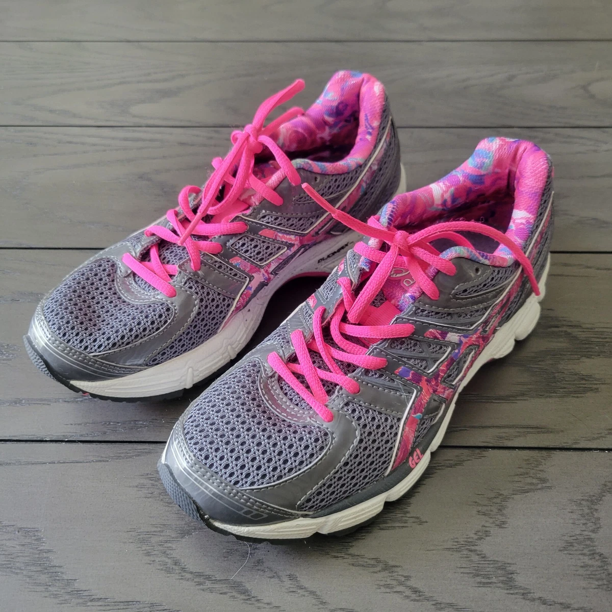 Asics Gel Duomax Athletic Running Shoes sneakers breast cancer Women s Size 6