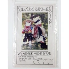 On The Edge Designs Weather Wise Bear Pattern 18" & Clothing UNCUT