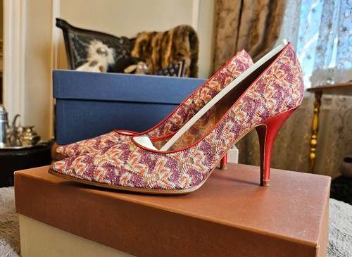 $800 MISSONI Pumps, Multicolored Floral Pattern, size 40 IT, US 9 - Picture 3 of 24