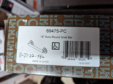 BRIZO 69475-PC 18" Euro Round Grab Bar Chrome