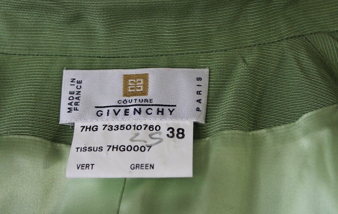 90s GIVENCHY ダブルセットスーツ フォーマル カーキ/UW348 Givenchy By Alexander McQueen F/W 1997 Green Moiré Skirt Suit | eBay
