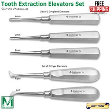 Dental Root Elevators Kit Luxating Cryer Coupland Surgical Tools INSTUMAX®