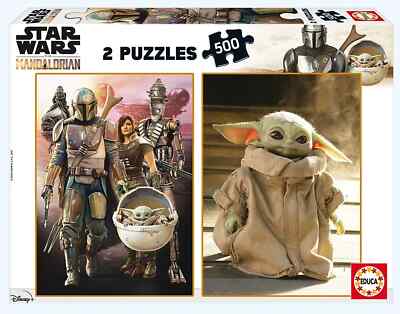 Puzzle Star Wars The Mandalorian Baby Yoda/Grogu 500 Teile 2 in 1