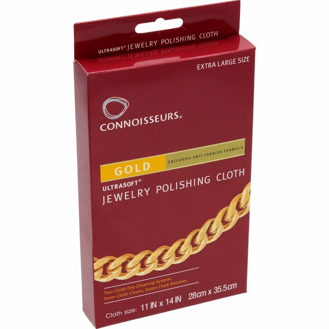 Connoisseurs Gold Jewelry Jewelers Polishing Cloth 11" X