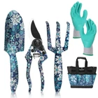 WORKPRO 5PC Garden Tool Set Garden Hand Tool Heavy Duty Gardening Tool Set w/Bag