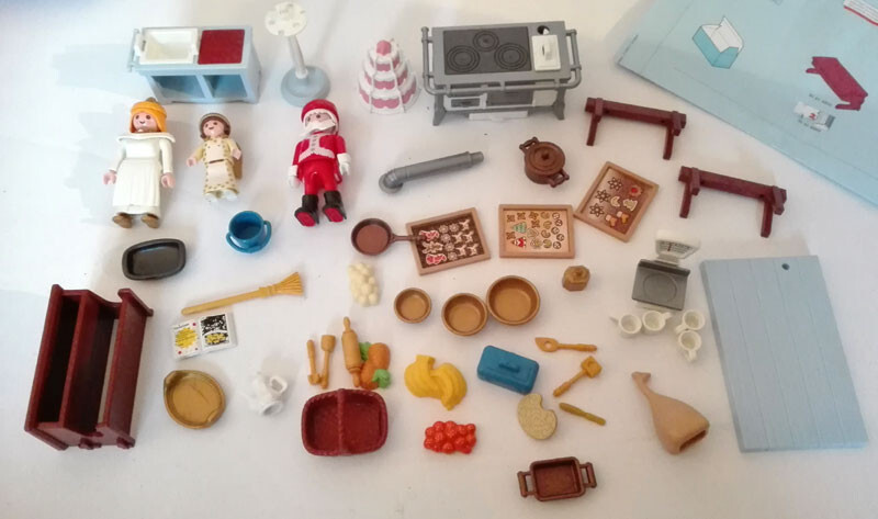 Playmobil Calendrier De L'avant 3978 - Cuisine Du Père Noël Avec Renne Et Traîneau Vintage