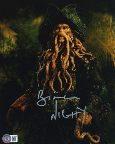Bill Nighy signed BAS COA Autogramm 8x10 Fluch der Karibik Foto Auto