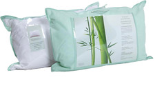 Cotton Bamboo Cushion Hollowfibre Fill Casing Quilt Pillow Set 74x48cm Bedroom
