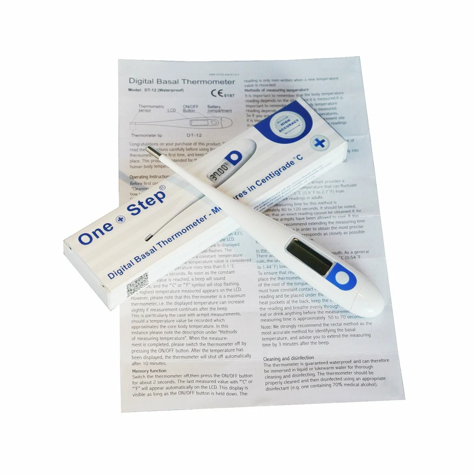 One+Step Fieberthermometer Digital Thermometer inkl. Schutzhülle, Fieber messen
