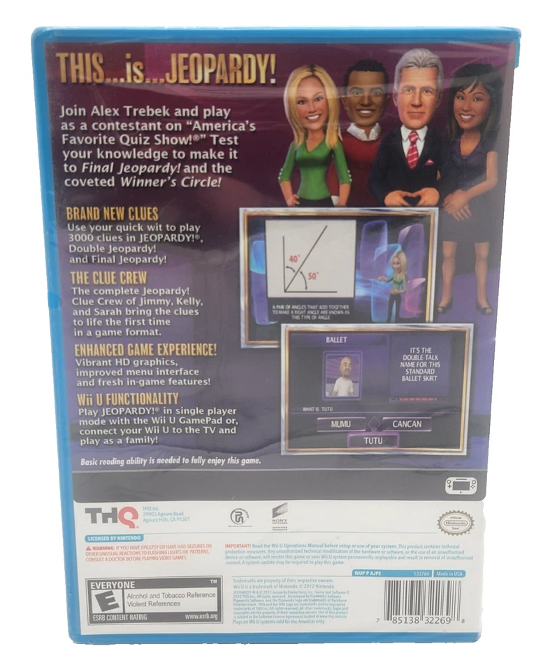 Jeopardy! - Nintendo Wii U - Brand New Factory Sealed US Version - Image 2 of 4