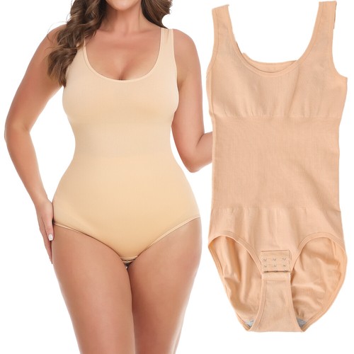 Women's Seamless Full Body Shaper Bodysuit Shapewear Tummy Control Butt Lifter - Picture 11 of 78