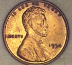 1934 Lincoln Wheat Cent — photo from another recent sale