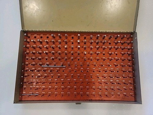 Vermont Pin Gage Serie BB PLUS Größe .0615-.2505, Set fehlen 25 Original Pins - Bild 1 von 4