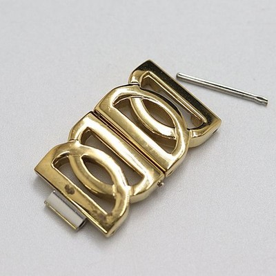 ROCHAS Original 2 Glieder 2L029 Damen Uhrenarmband Armband Teile Gold Farbe 13mm
