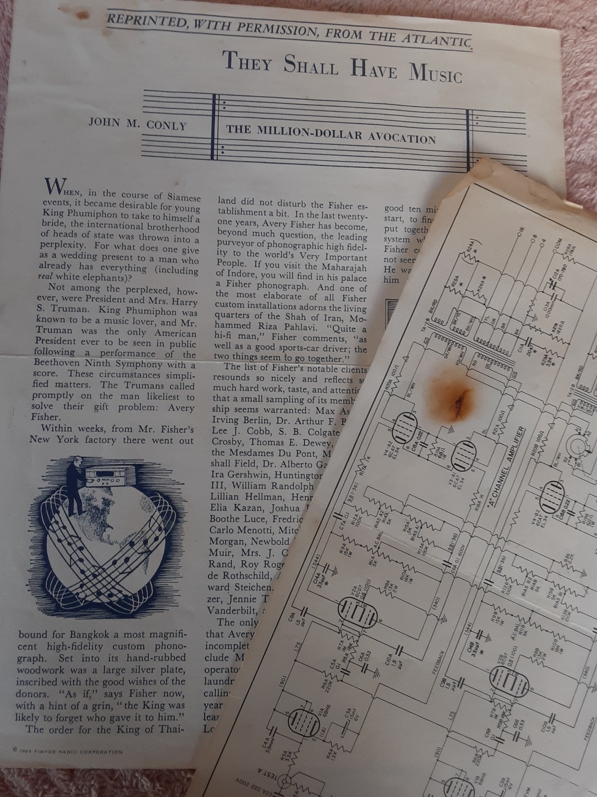 vintage fisher hi-fi vintage literature