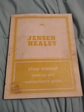 Jensen Healey Shop Manual Tune-up And Maintenance Guide Good
