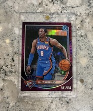 Jalen Williams 2025 Bowman Chrome Purple Reptilian Refractor /199 OKC Thunder SP