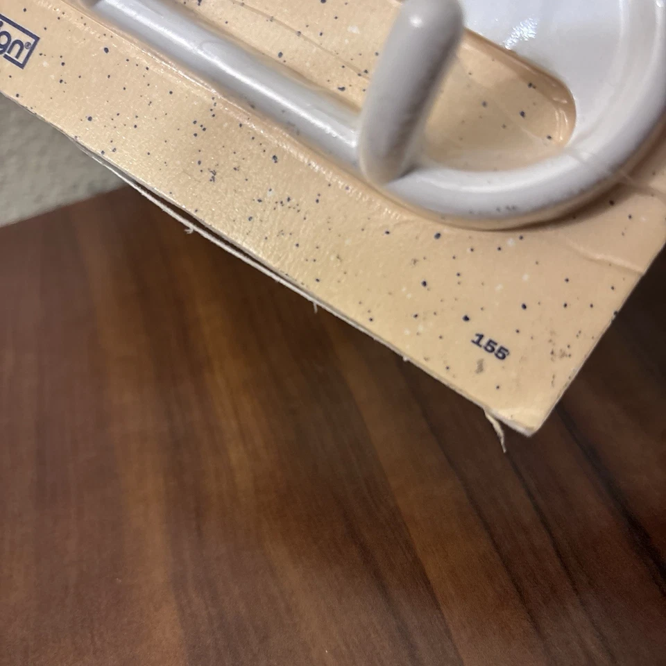 InterDesign 8 pulgadas de plástico blanco mediano multiusos 4 ganchos rack de colección 1994 Foto 3 de 4