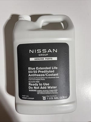 GENUINE OEM Nissan Blue Extended Life Antifreeze/Coolant 1Gallon (999MP-L25500P)