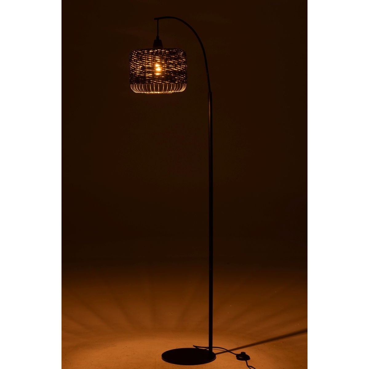 Lampadaire lanterne Eldon en métal vert 168cm au design architectural raffiné - 3