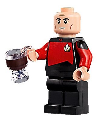 LEGO  - Minifigs - Star Trek - trek006 - Captain Jean-Luc Picard (10356)