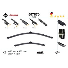 Wischblatt SWF 507870 für Alpina Fiat Citroën BMW Peugeot Maserati VW Audi Skoda