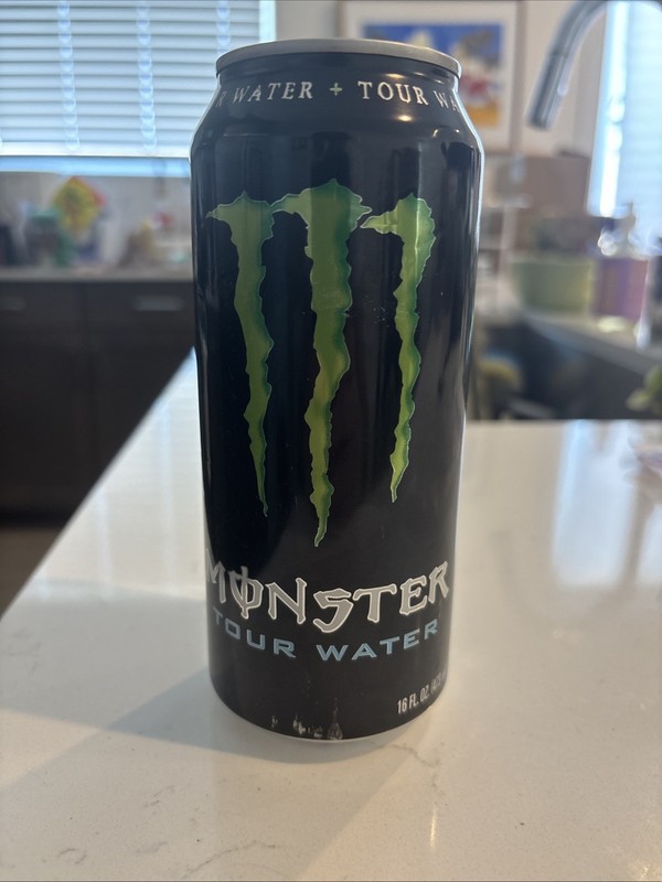 Monster Tour Water Rare Unopened Monster Energy Collectible Can Sealed