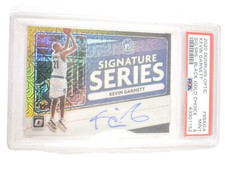 2020-21 Optic Kevin Garnett Black & Gold Choice Auto #4/8 Signature PSA 9! POP 1