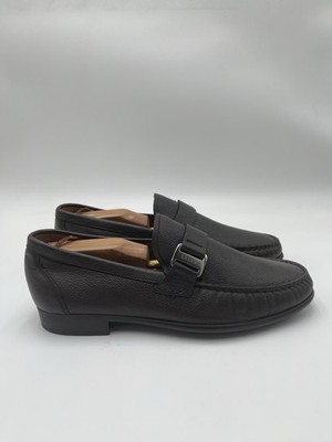 Men s Bally Colbar Slip On Brown leather loafers Size 7.5D