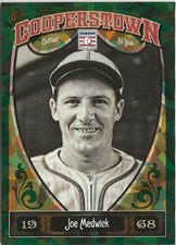 2013 Panini Cooperstown Collection Joe Medwick  Green Crystal SP HOF