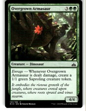 Magic the Gathering MTG Rivals of Ixalan Overgrown Armasaur #141 Buy 2 Get 1