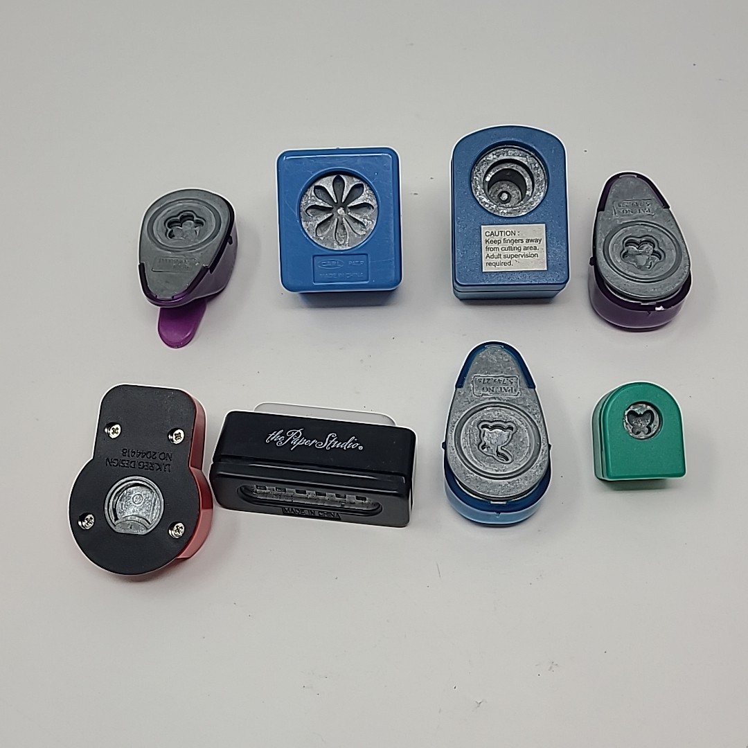 Scrapbooking Paper Punch Lot Marvy Uchida EK Success Paper Studios Lot of 8