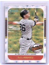 2021 Donruss #HI5 DJ LeMahieu Highlights Silver #/349