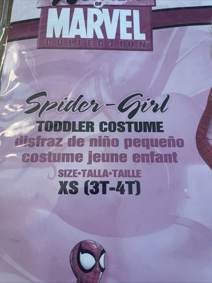 Marvel Spider-Girl Toddler Halloween Costume Spider-Man’s Daughter XS 3T 4T NEW - Image 4 of 4