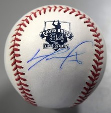David Ortiz Signed Official MLB Baseball Final Season Logo Autograph FANATICS