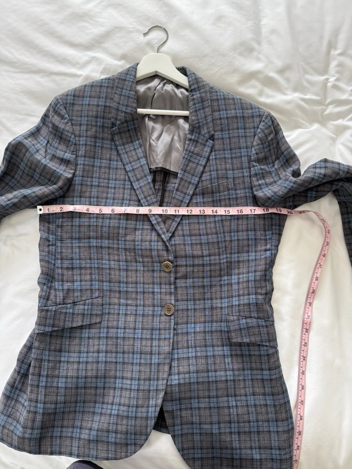 Chaqueta de lino a cuadros Paul Smith 38 pecho Foto 3 de 3