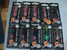 10 - STINGER SCORPION CASTING SPOONS ALL 1/2 OZ (MIXED) NIP